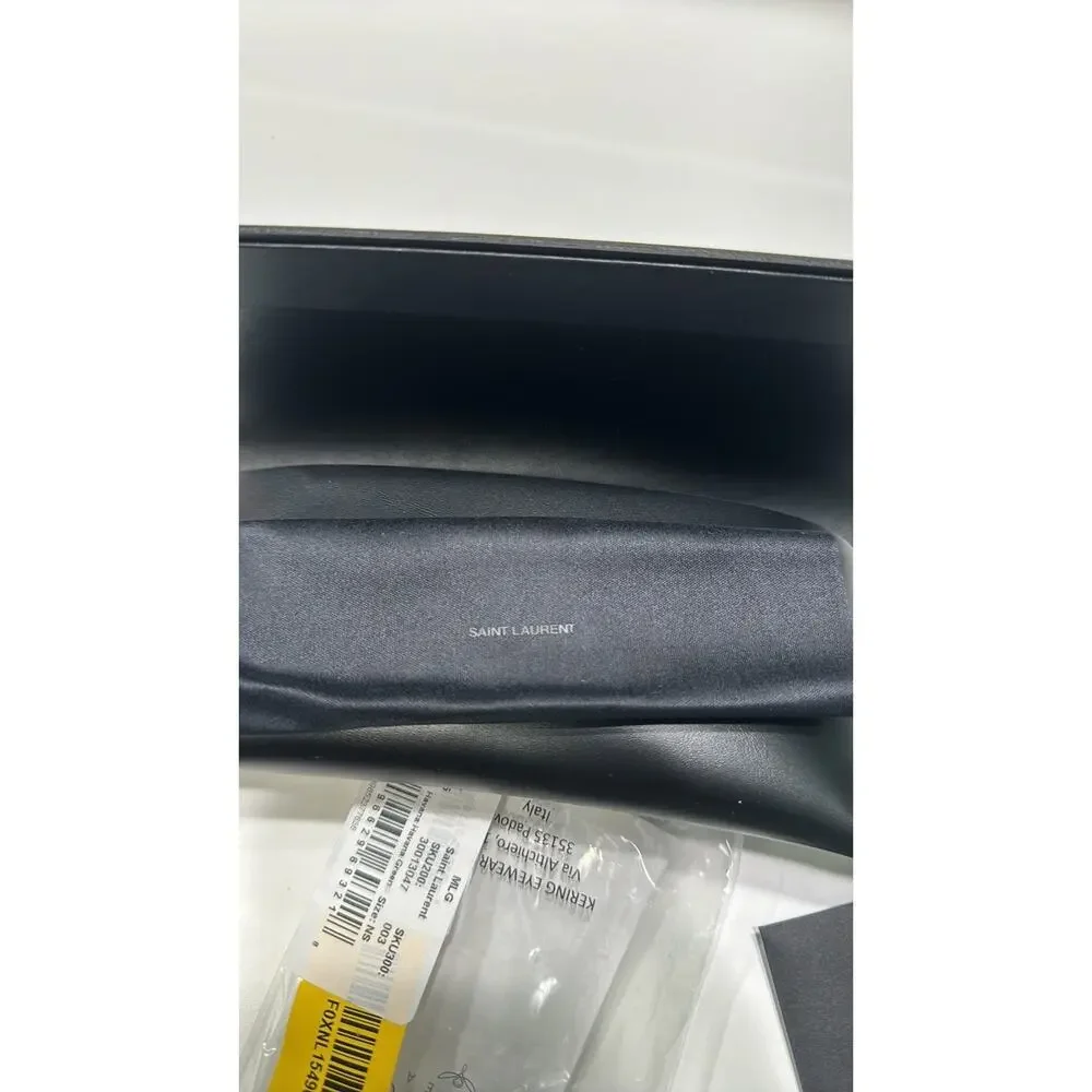 Saint Laurent 58mm Cat Eye Sunglasses Havana Green - Picture 4 of 11